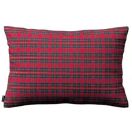 Poszewki na poduszki - Dekoria Poszewka Kinga na poduszkę prostokątną czerwona kratka 60 × 40 cm Bristol 108-126-29 - miniaturka - grafika 1