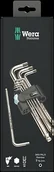 Zestawy narzędziowe - Wera 3950 PKL, metryczny, stal nierdzewna, 9-częściowy zestaw kluczy/9 pod różnym kątem,  05073544001 - miniaturka - grafika 1