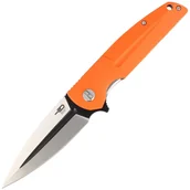Noże - Nóż składany Bestech Fin Orange G10, Satin / Black 14C28N (BG34B-2) - miniaturka - grafika 1