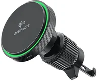 Uchwyty samochodowe do telefonów - Uchwyt samochodowy Acefast D33 z ładowarką magnetyczną Qi2 15W do kratki nawiewu - czarny - miniaturka - grafika 1