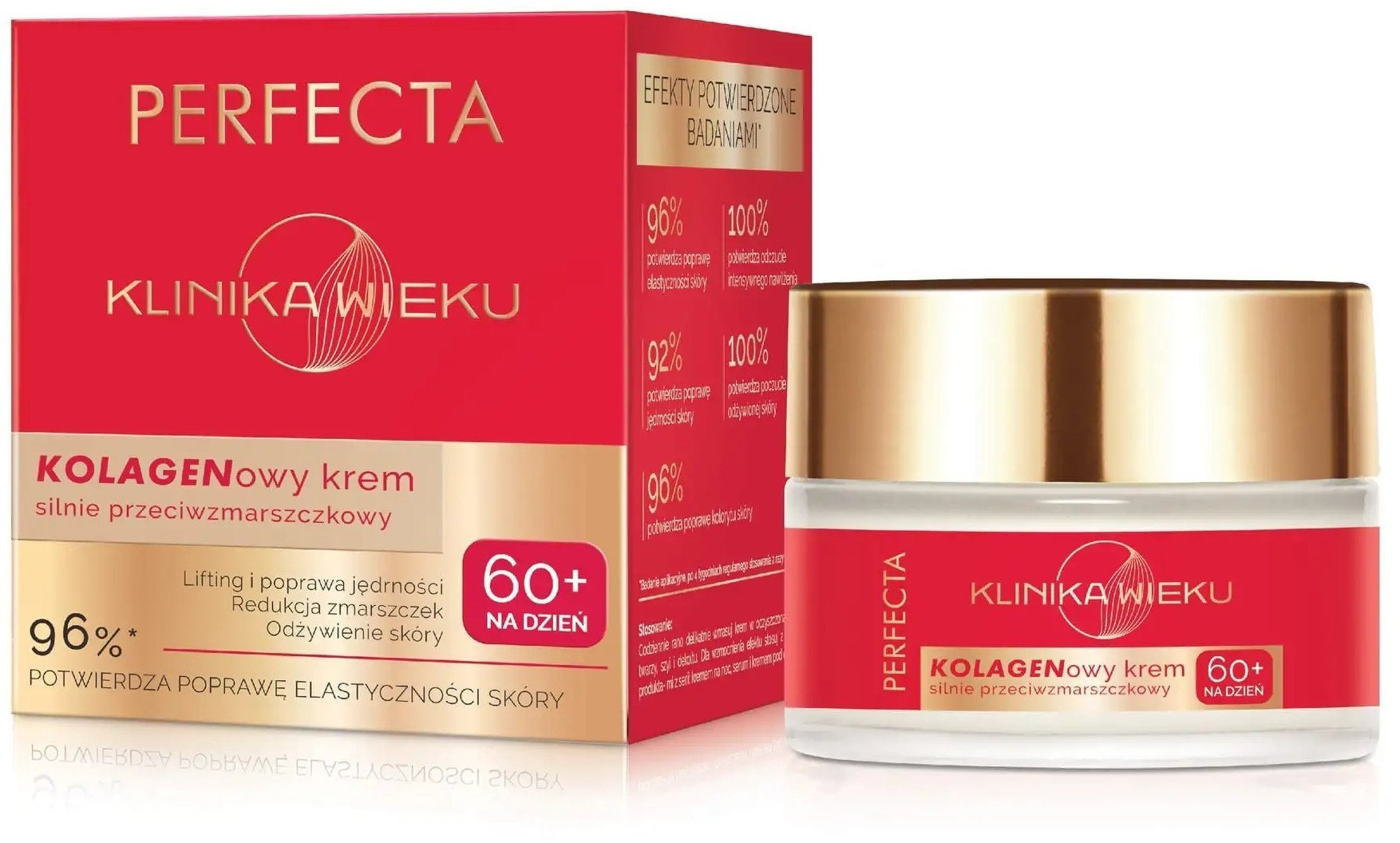 PERFECTA_Klinika Wieku kolagenowy krem silnie przeciwzmarszczkowy na dzień 60+ 50ml