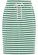 Spódnice - Spódnica damska Dreimaster, Zielony/Biały, M - miniaturka - grafika 1