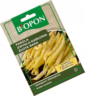 BIOPON Nasiona fasola zwykła karłowa złota saxa 1441 - Nasiona i cebule - miniaturka - grafika 2