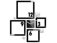 Zegary - Zegar ścienny Quadrat - miniaturka - grafika 1