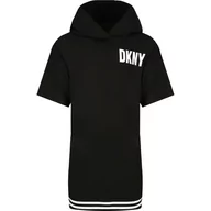 Bluzy dla dziewczynek - DKNY Kids Bluzka | Regular Fit - miniaturka - grafika 1