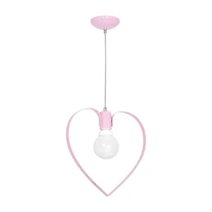 Lampa wisząca AMORE E27 - różowy - Lampy sufitowe - miniaturka - grafika 1