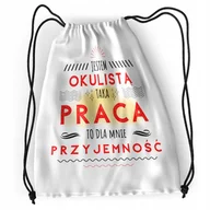 Plecaki worki - Plecak Dla Okulisty Sportowy Szkolny Worek Torba z Nadrukiem ze Zdjęciem - miniaturka - grafika 1