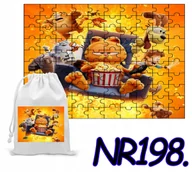 Puzzle - PUZZLE 110 EL. UKŁADANKA PREZENT KOT GARFIELD + WORECZEK Z NADRUKIEM - miniaturka - grafika 1