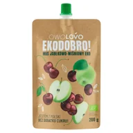 Zdrowa żywność - Owolovo Mus Jabłkowo Wiśniowy BIO 200g - Owolovo - miniaturka - grafika 1