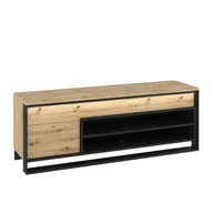 Szafki RTV - Szafka RTV jednodrzwiowa z szufladą QUARO i LED – dąb artisan, do salonu - miniaturka - grafika 1