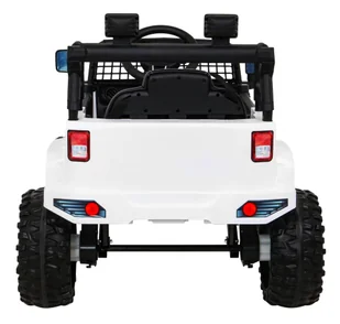 Autko Jeep Dark Night na akumulator dla dzieci Biały + Wolny Start + EVA + Audio LED - Samochody i pojazdy dla dzieci - miniaturka - grafika 5