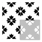 Szablony malarskie - Nakleo szablon malarski // płytki - kafelki // TURIZ - 20x20cm - miniaturka - grafika 1