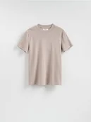 Koszulki męskie - Reserved - T-shirt slim fit - jasnoszary - miniaturka - grafika 1