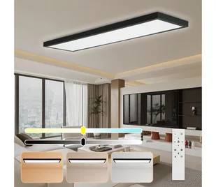 Brilagi-LED Oświetlenie łazienkowe ściemnialne FRAME SMART LED/50W/230V IP44 čer+pilot - Lampy sufitowe - miniaturka - grafika 1