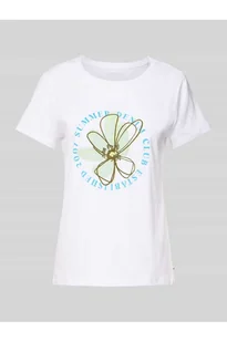 T-shirt o kroju regular fit z czystej bawełny - Tom Tailor Denim - Koszulki i topy damskie - miniaturka - grafika 1