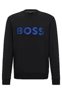 Bluzy męskie - BOSS bluza męska, czarny (Black1), M - miniaturka - grafika 1