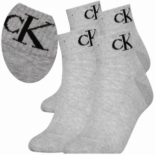Calvin Klein Skarpetki Stopki 2 Pary 35-38 Szary Ck - Skarpetki damskie - miniaturka - grafika 1