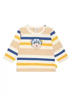 Kaftaniki dla niemowląt - Steiff Koszulka w kolorze niebiesko-pomarańczowo-białym - miniaturka - grafika 1