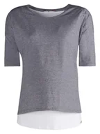 Bluzki damskie - Damska bluzka do karmienia na długi rękaw szara BellyButton Maternity, r.L - miniaturka - grafika 1