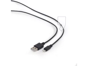 Gembird KABEL LIGHTNING-USB AM 2M CZARNY (CC-USB2-AMLM-2M) - Kable komputerowe i do monitorów - miniaturka - grafika 1