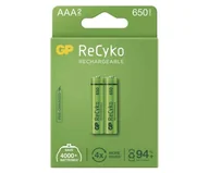 Ładowarki i akumulatory - GP Batteries 2 x akumulatorki AAA R03 ReCyko 650 Series Ni-MH 650mAh 65AAAHCE-5EB2 - miniaturka - grafika 1