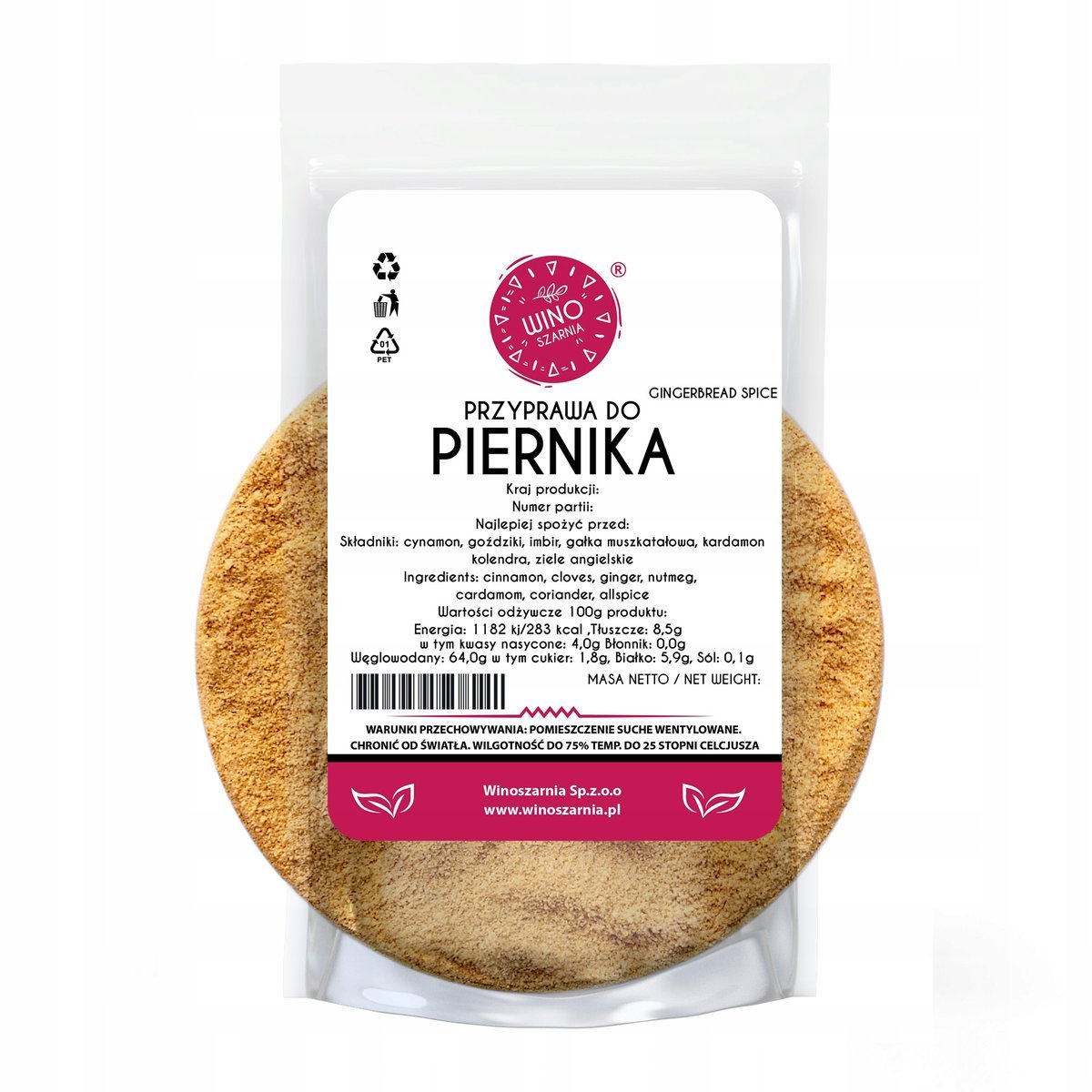 Przyprawa do Piernika 200g bez mąki Mieszanka Aromatycznych Przypraw