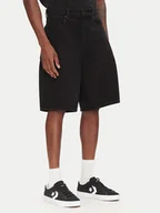 Spodenki męskie - Volcom Szorty jeansowe Billow A2012200 Czarny Relaxed Fit - miniaturka - grafika 1