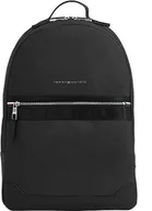 Plecaki - Tommy Hilfiger Męski plecak nylonowy Th Elevated, jeden rozmiar, Czarny, rozmiar uniwersalny - miniaturka - grafika 1