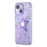 Etui i futerały do telefonów - Kingxbar Heart Star Series etui iPhone 14 Plus pokrowiec obudowa na tył plecki purple star - miniaturka - grafika 1
