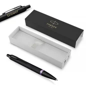 Zestawy piśmiennicze - Długopis Parker IM Vibrant Rings Amethyst Purple z grawerem - miniaturka - grafika 1