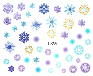 Naklejki wodne na paznokcie - nr 08W - Ozdoby do paznokci - miniaturka - grafika 1
