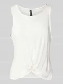 Koszulki i topy damskie - Top o luźnym kroju z mieszanki wiskozy model ‘ANORA’ - miniaturka - grafika 1