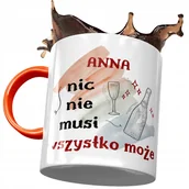 Kubki - Kubek Pomarańczowy Dla Anny Przyjaciółki Prezent z Nadrukiem ze Zdjęciem + Opakowanie na prezent (wzór 04) - miniaturka - grafika 1