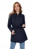 Płaszcze damskie - ONLY DAMSKI PŁASZCZ GRANATOWY PRZEJŚCIOWY XS J5E - miniaturka - grafika 1