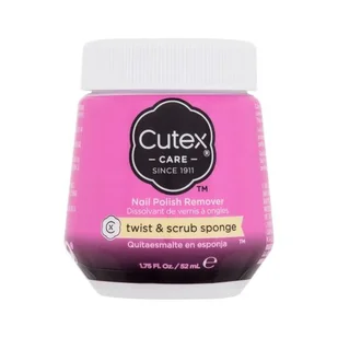 Cutex Twist & Scrub Sponge Nail Polish Remover Zmywacz do paznokci 52 ml - Zmywacze i cleanery do paznokci - miniaturka - grafika 1