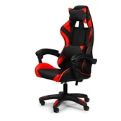 Fotele gamingowe - Fotel gamingowy obrotowy, kubełkowy CRAFT, czarno-czerwony - miniaturka - grafika 1