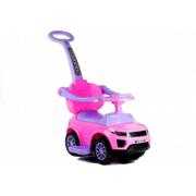 Jeździki dla dzieci - Import LEANToys Jeździk z Pchaczem 614W Różowy 2853 - miniaturka - grafika 1