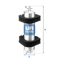 Filtry paliwa - Filtr paliwa UFI Filtry 31.950.00 - miniaturka - grafika 1