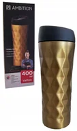 Kubki termiczne - KUBEK TERMICZNY TERMOS 400ML AMBITION VATTEN ZŁOTY - miniaturka - grafika 1