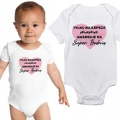Body dla niemowląt - Body Dziecięce Białe SUPER BABCIA Różne Wzory 56 - miniaturka - grafika 1