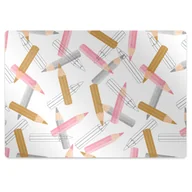 Podnóżki, podpórki, podkładki - Mata pod fotel biurowy Ołówki Wzór 100x70 cm - miniaturka - grafika 1