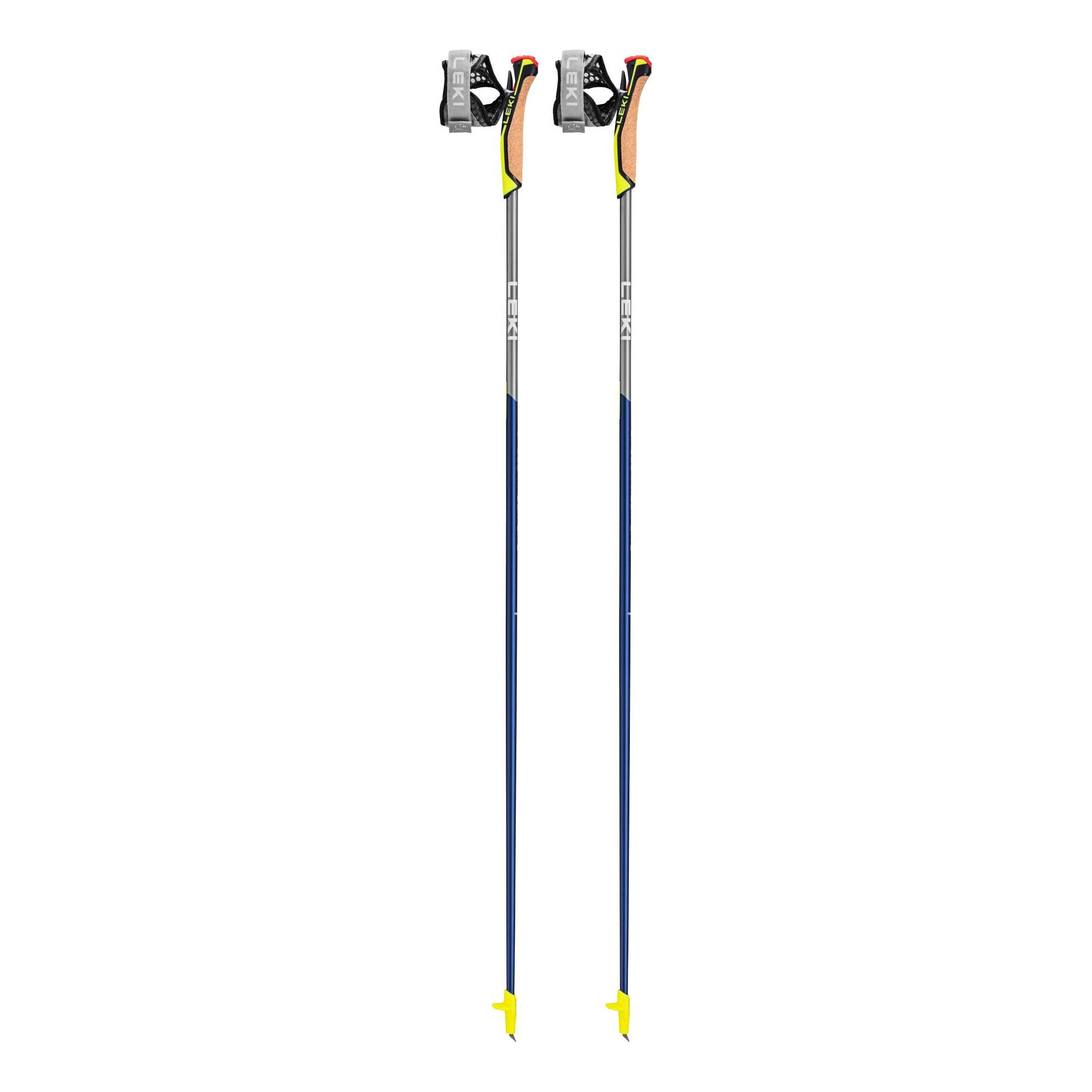 Kijki trekkingowe Leki Speed Pacer Lite, midnightblue dark metallic-light anthracite-neonyellow 120 cm