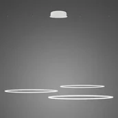 Lampy sufitowe - Lampa wisząca Ledowe Okręgi No.3 Φ100 cm in 3k biała Altavola Design - miniaturka - grafika 1