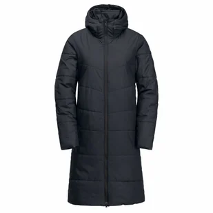 Damski płaszcz ocieplany Jack Wolfskin DEUTZER COAT W dark navy - XS - Płaszcze damskie - miniaturka - grafika 1
