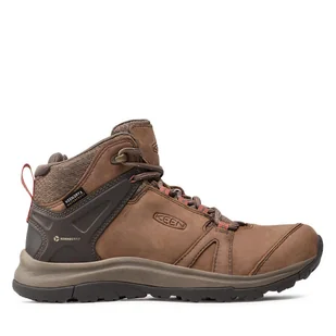 Trekkingi Keen Terradora II Leather Mid Wp 1023728 Brązowy - Buty trekkingowe damskie - miniaturka - grafika 1