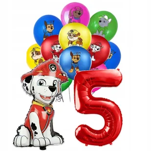 BALONY NA URODZINY PSI PATROL ZESTAW BALONÓW MARSHALL 71 CM CYFRA 5 NA HEL - Balony i akcesoria BALONY NA URODZINY PSI PATROL ZESTAW BALONÓW MARSHALL 71 CM CYFRA 5 NA HEL - Balony i akcesoria - miniaturka - grafika 1