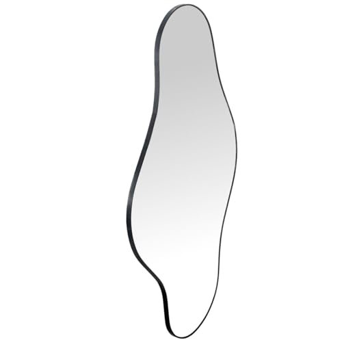 Alexandra House Living Lustro ścienne czarne drewno 60 x 1,7 x 110 cm