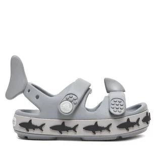 Sandały Crocs Crocband Cruiser Shark Sandal T 210031 Szary - Buty dla chłopców - miniaturka - grafika 1