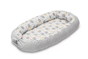 Sensillo Gniazdo kokon Sensillo 70x30 szare jeżyki 5903076300140 - Kokony niemowlęce - miniaturka - grafika 1