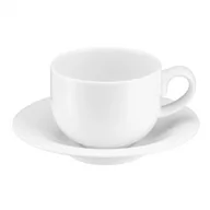Filiżanki - Filiżanka 230 Ml Porcelanowa Ze Spodkiem Plus White Villa Italia - miniaturka - grafika 1
